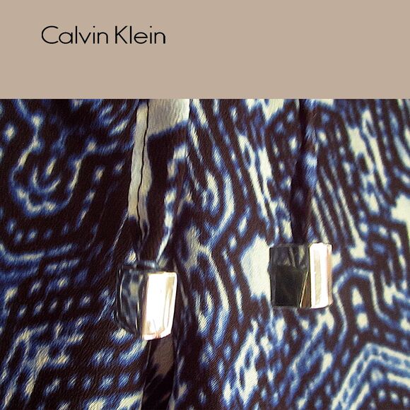 CALVIN KLEIN NEW Bohemian Medallion Drawstring/Elastic Waist Relaxed Pant 2X - Picture 6 of 11